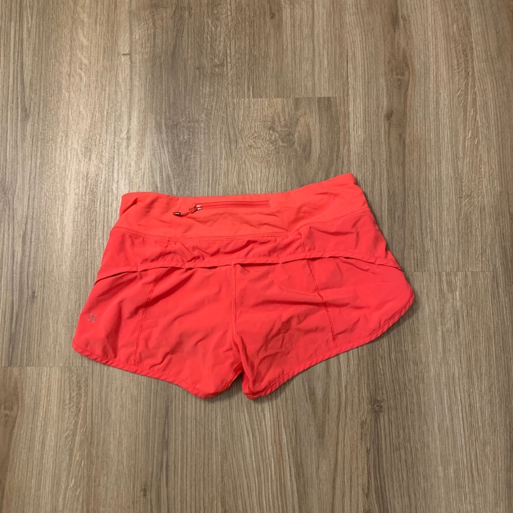 Lululemon Speed Up Shorts in red/pink